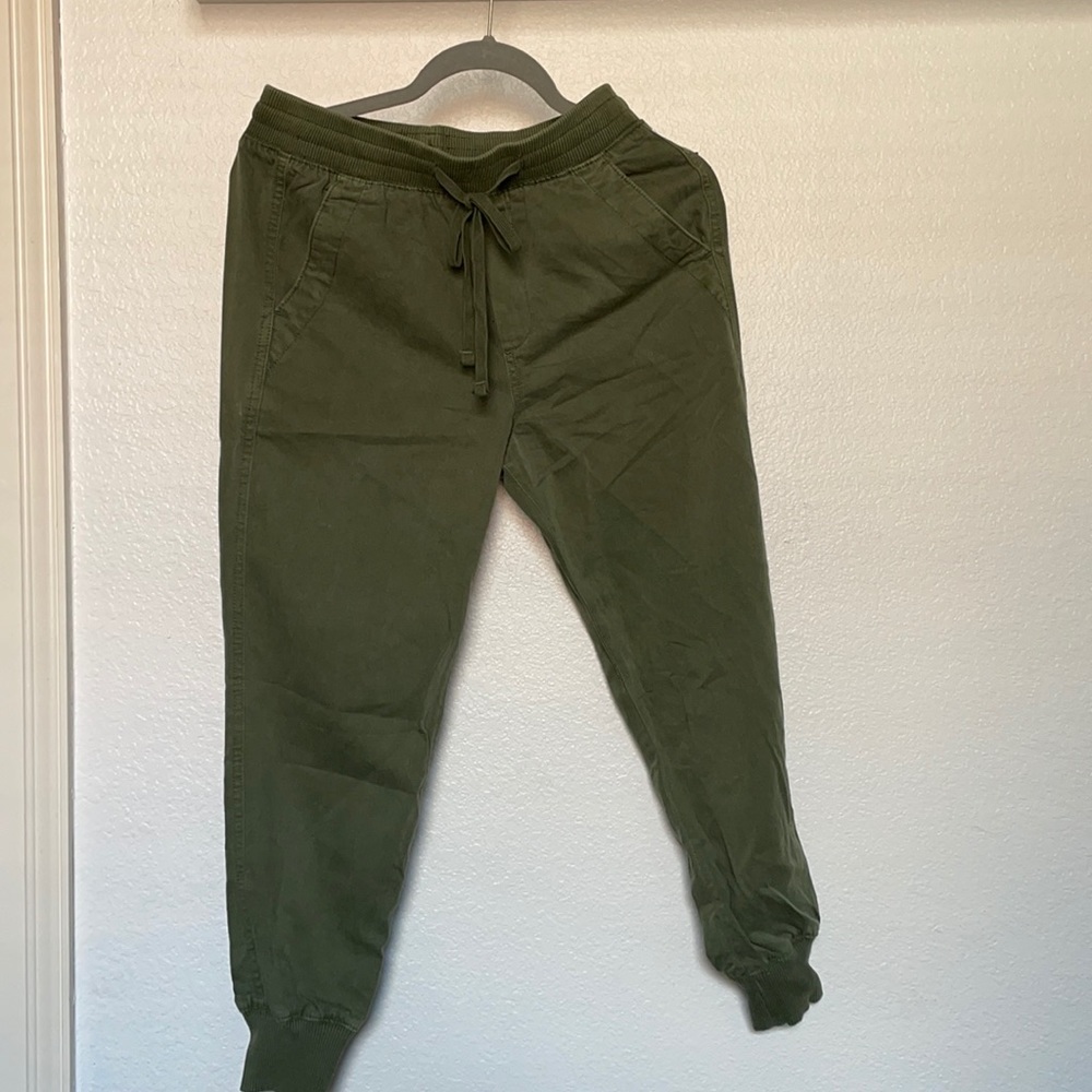 Army green joggers